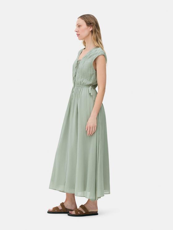 The Edit Tie Front Midi Dress