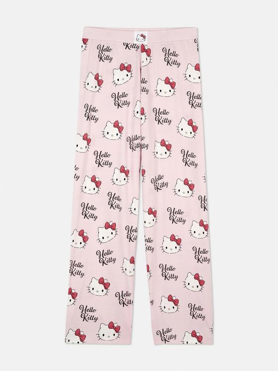 Hello Kitty Wide Leg Pyjama Bottoms