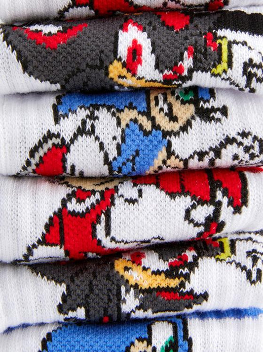 3pk Sonic The Hedgehog Ankle Socks