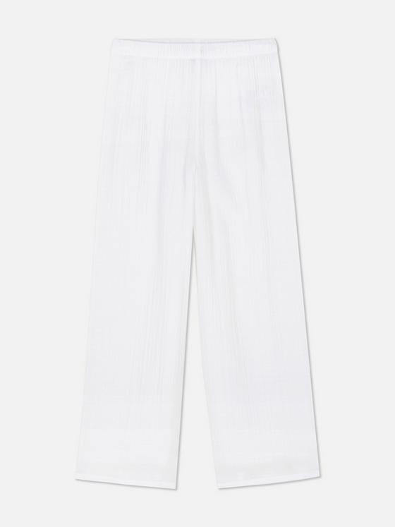 Crinkle Wide Leg Pyjama Bottoms