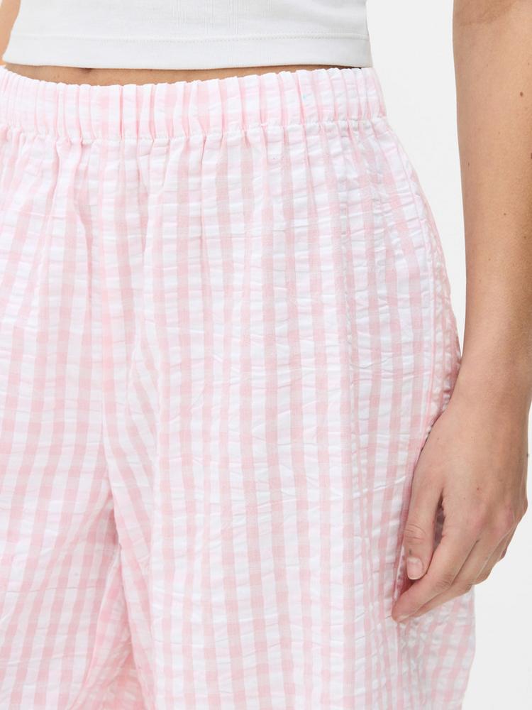 Crinkle Wide Leg Pyjama Bottoms
