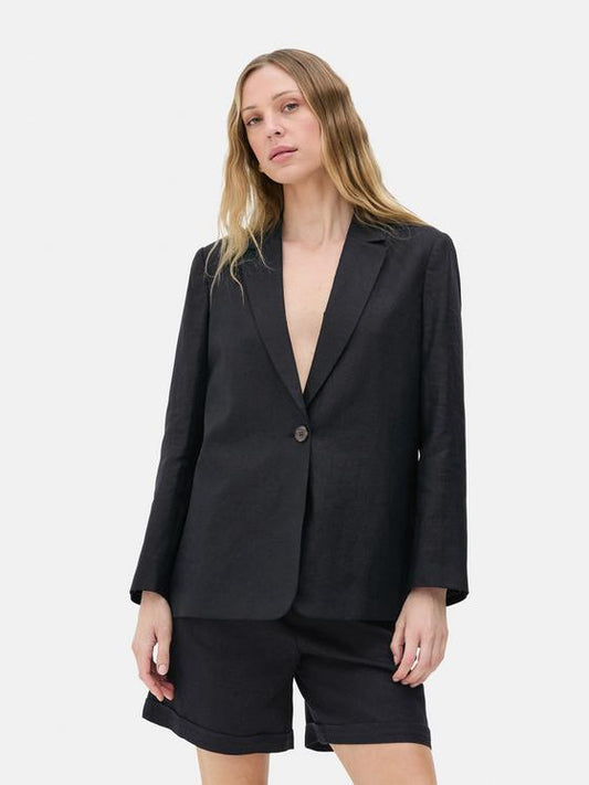 The Edit Single Button Blazer