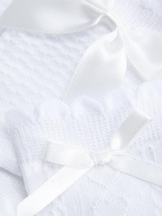 2pk Occasion Bow Ankle Socks