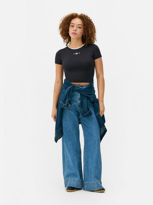 Short Sleeve Printed Baby Tee