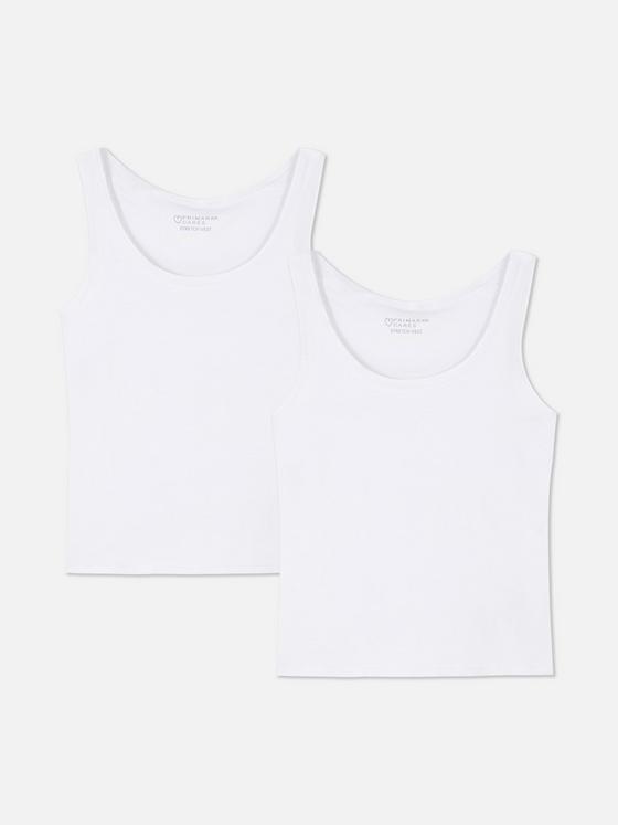 2pk Stretch Vest Top