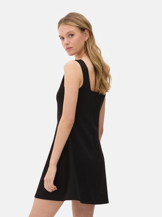 Square Neck Strappy Mini Dress