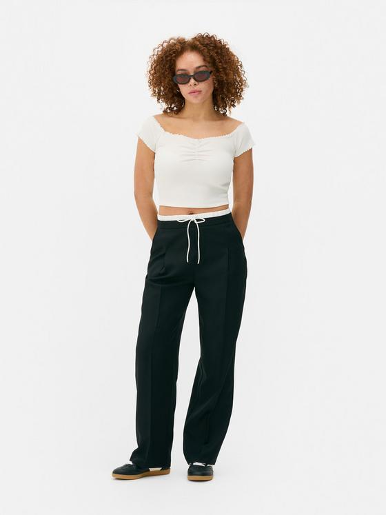 Contrast Waist Trousers