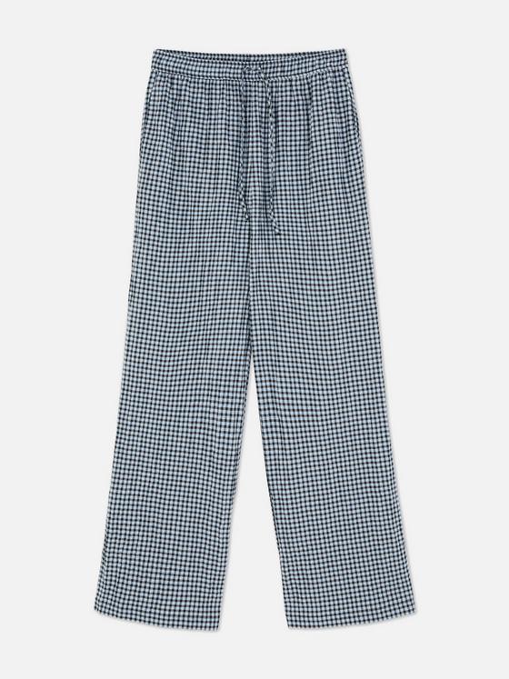 Check Drawstring Trousers