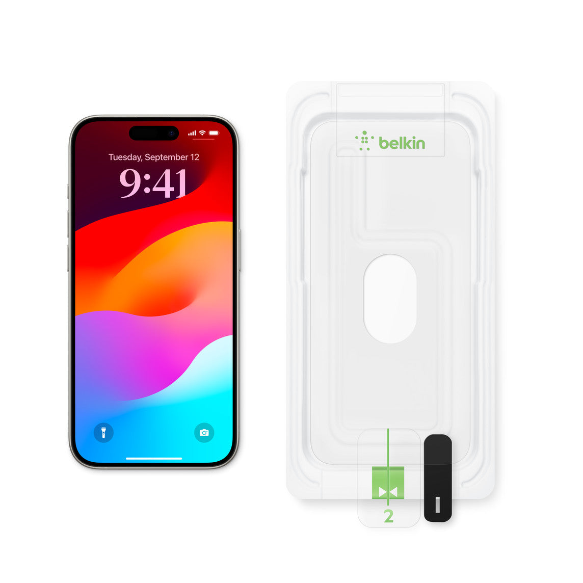 Belkin UltraGlass 2 Screen Protector for iPhone 15 Pro