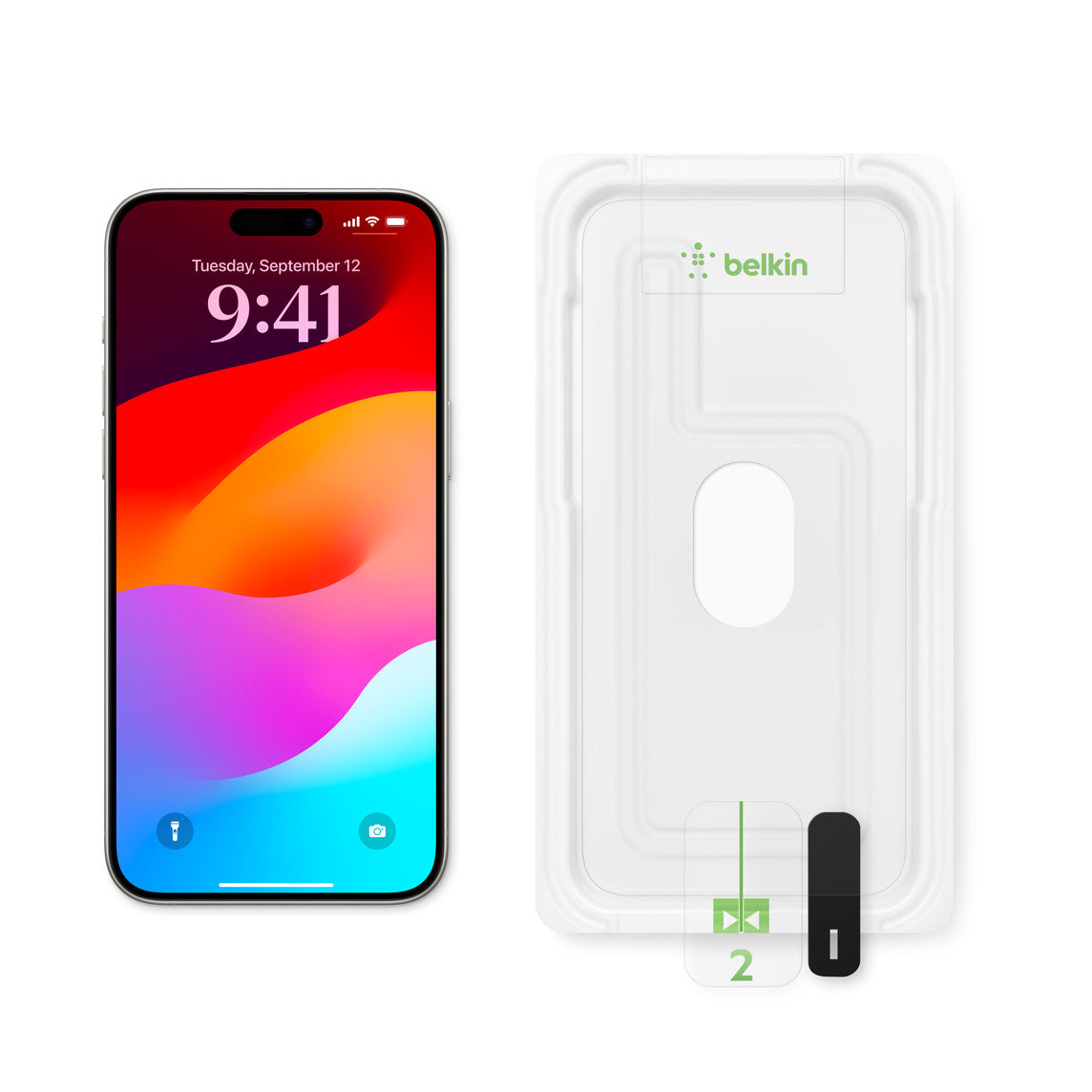 Belkin UltraGlass 2 Screen Protector for iPhone 15 Pro Max
