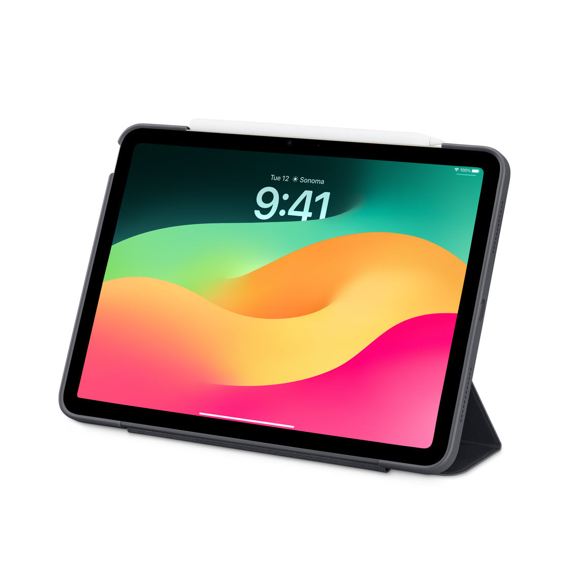 OtterBox Symmetry 360 Folio Case for iPad Air 11-inch (M2) – Dark Gray