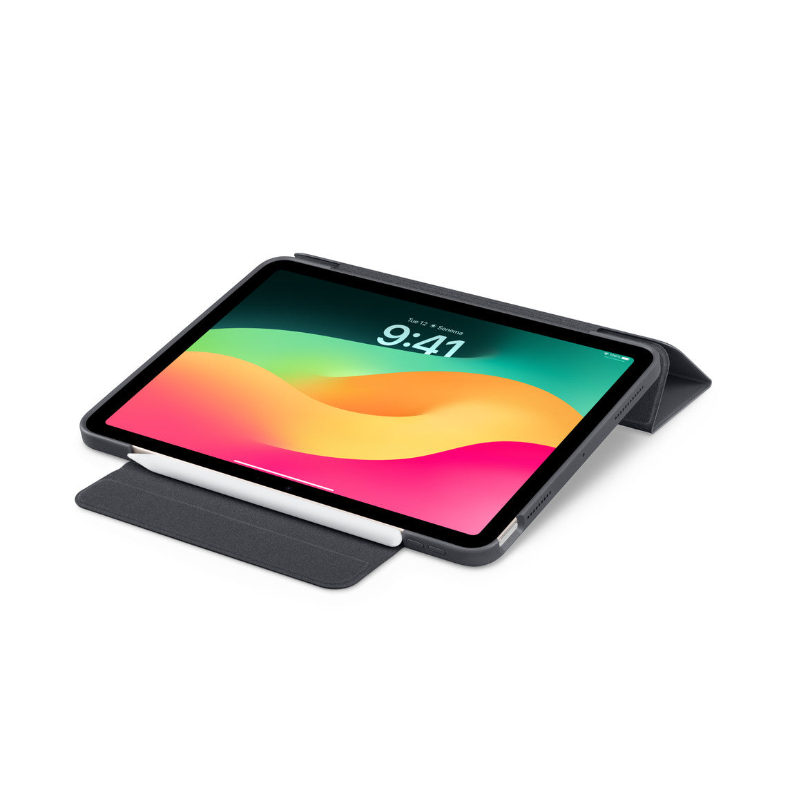 OtterBox Symmetry 360 Folio Case for iPad Air 11-inch (M2) – Dark Gray