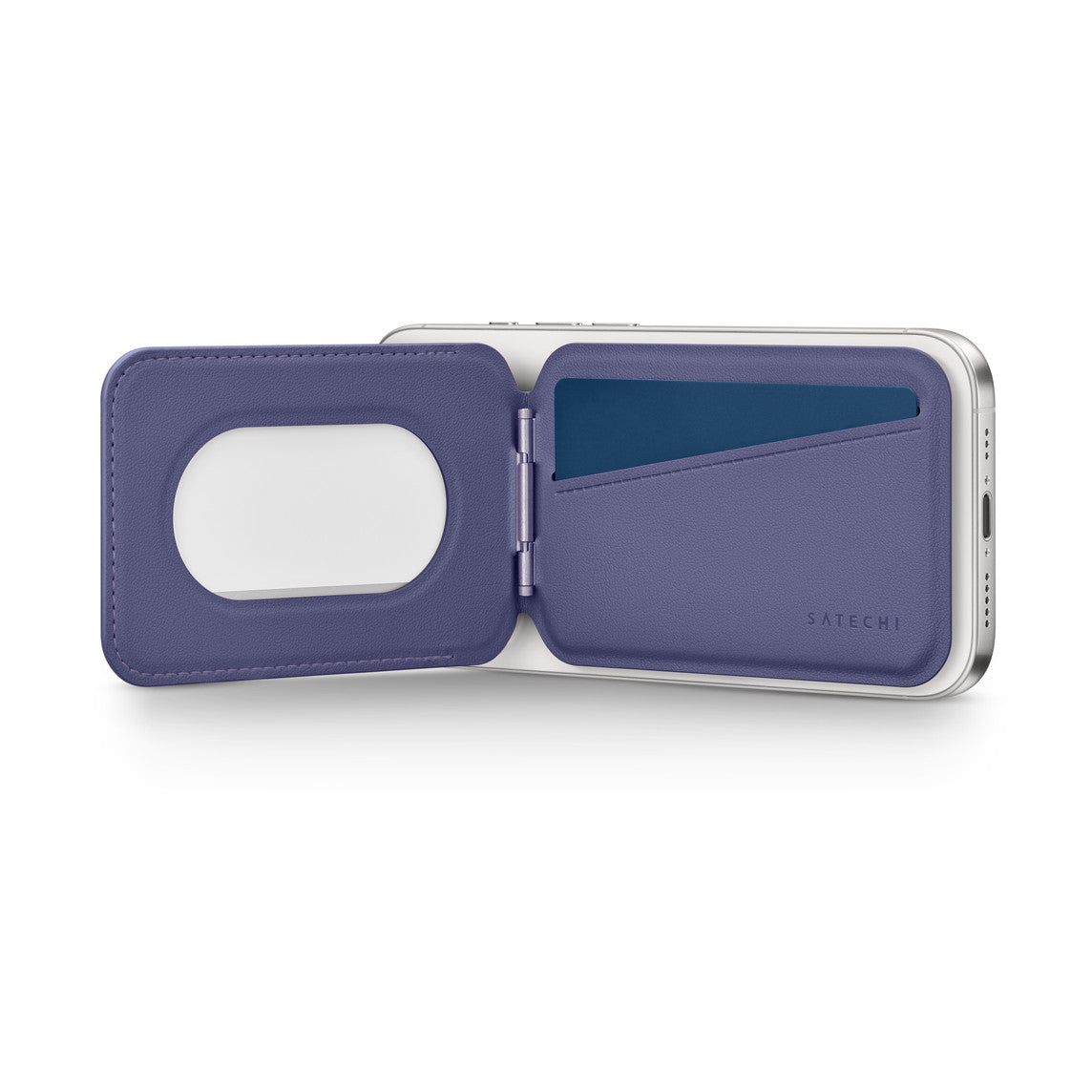 Satechi Magnetic Wallet Stand (MagSafe compatible) - Deep Purple/Teal