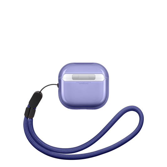 Tech21 Translucent EvoPop AirPods 4 Case - Deep Purple