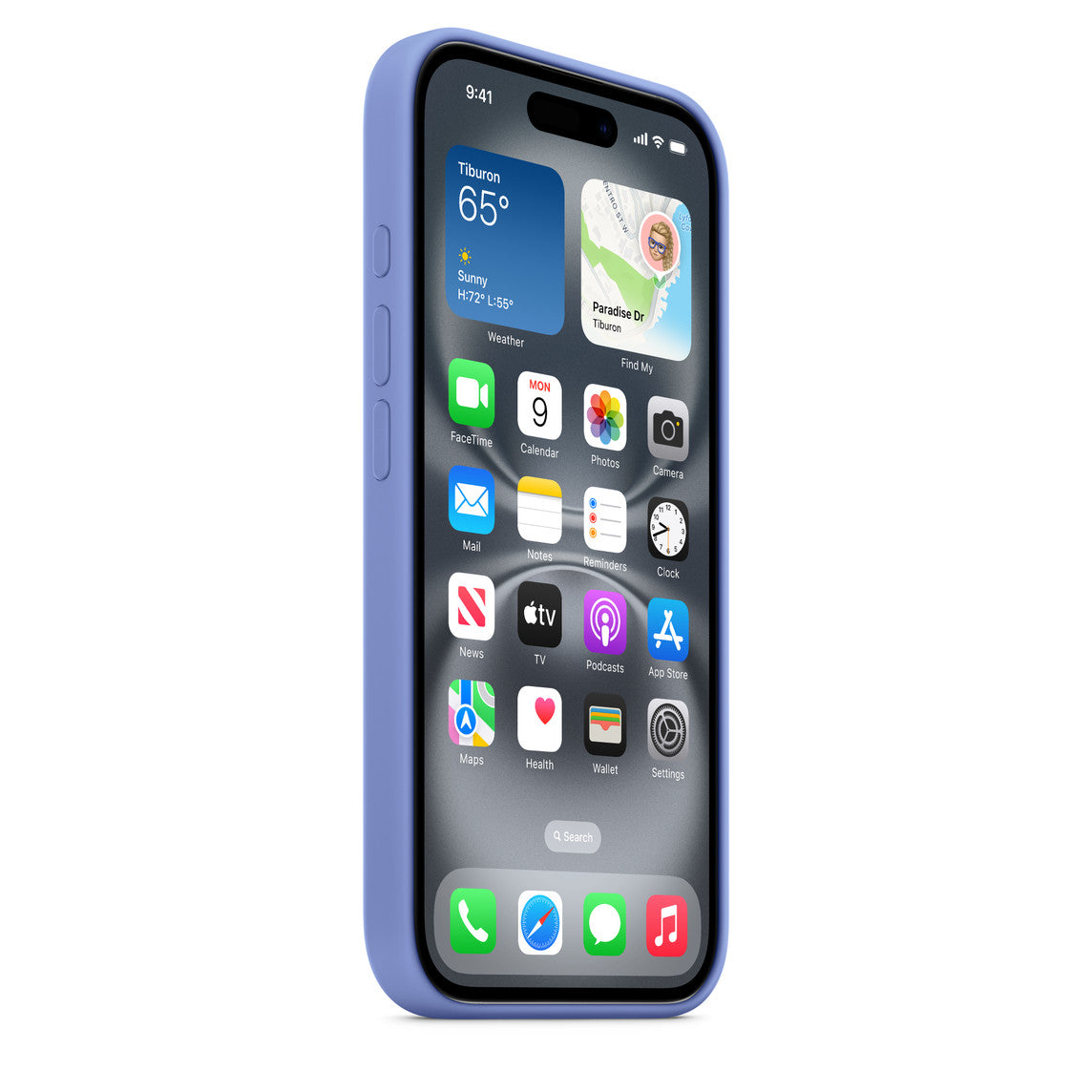 iPhone 16 Silicone Case with MagSafe – Periwinkle