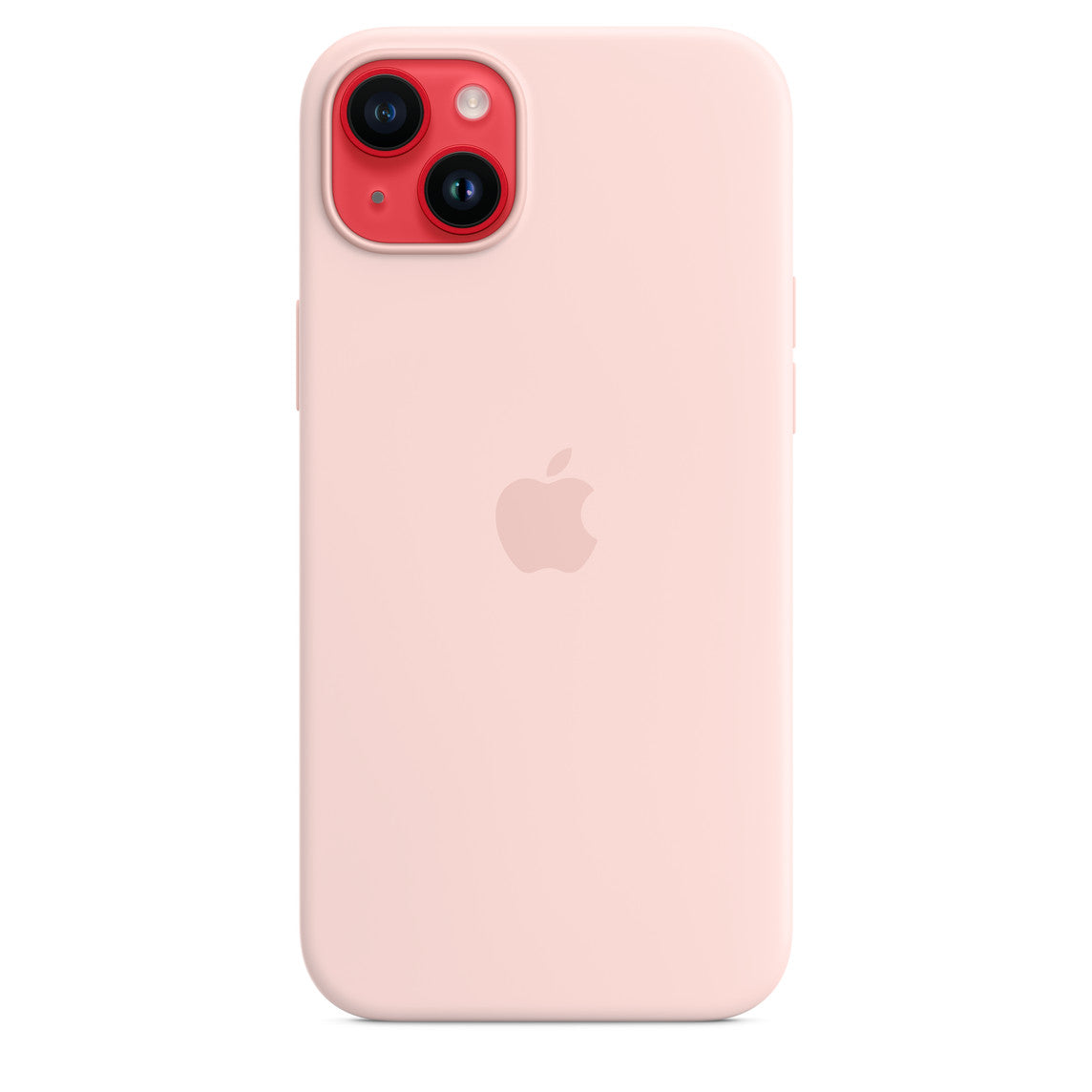 iPhone 14 Plus Silicone Case with MagSafe - Chalk Pink