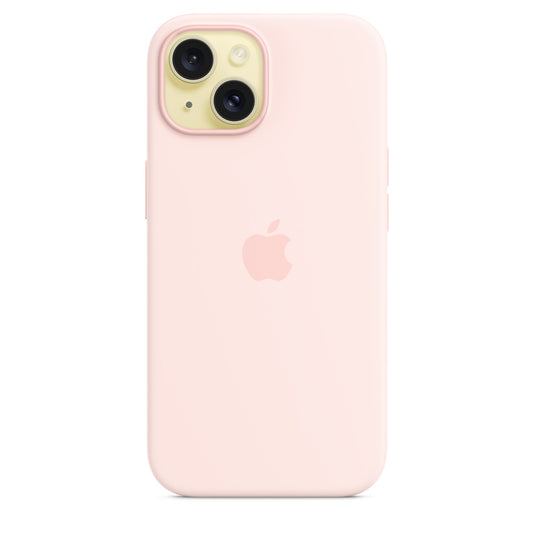 iPhone 15 Silicone Case with MagSafe - Light Pink