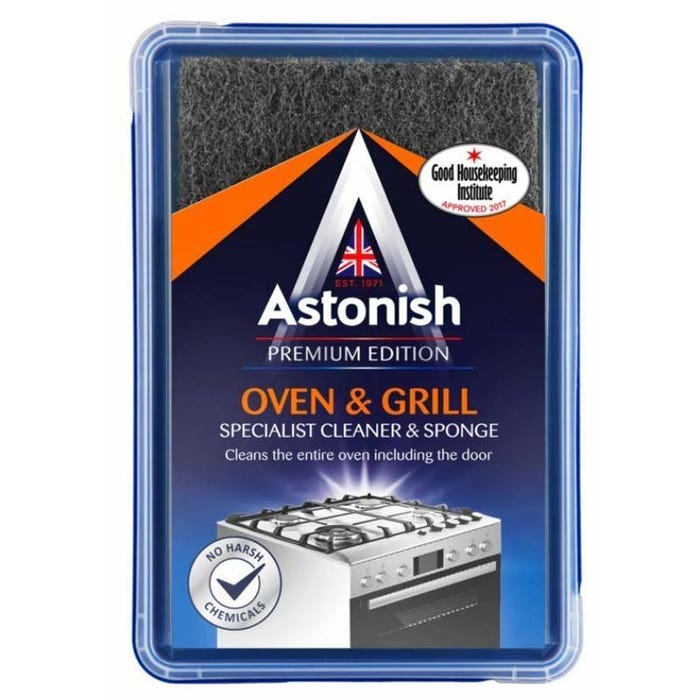Astonish Paste Oven and Grill Cleaner and Sponge, 250g