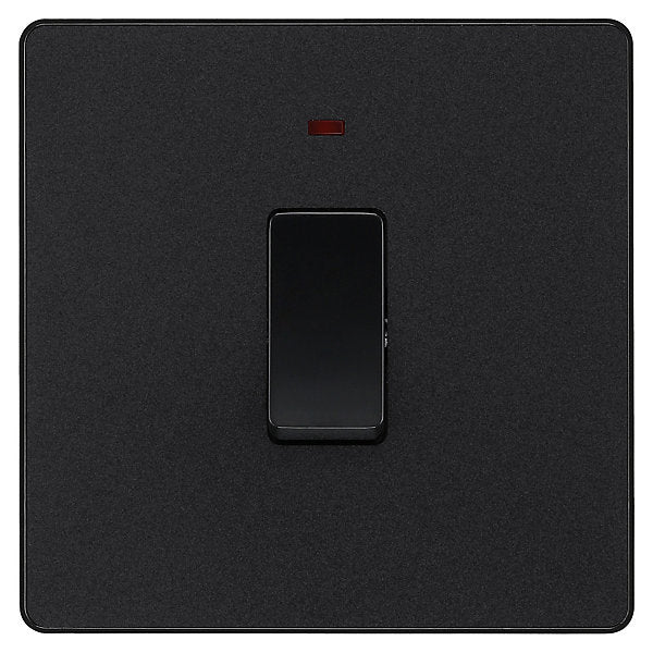 BG 20A 2 way 1 gang Appliance switch Screwless Matt Black