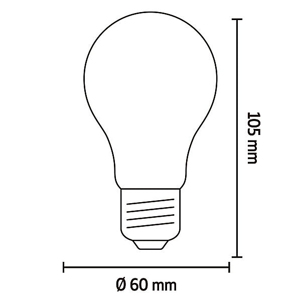 CALEX Gold flex E27 4W 200lm 360° Amber A60 Extra warm white LED Dimmable Filament Light bulb