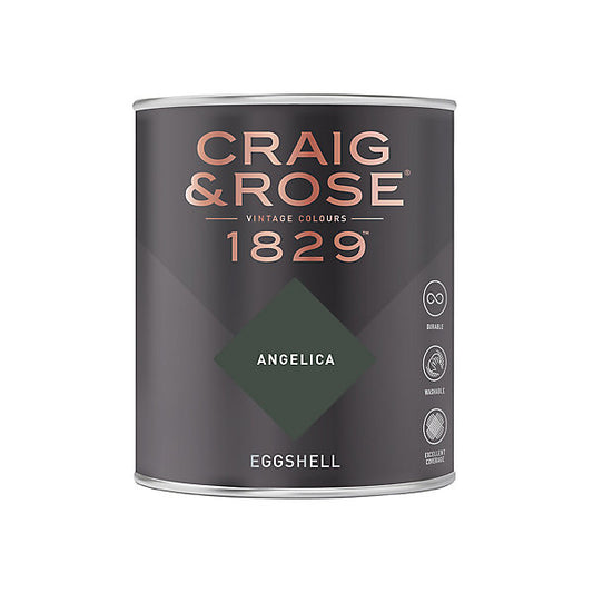 Craig & Rose 1829 Angelica Eggshell Wall paint, 750ml