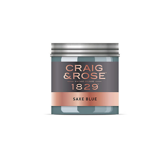 Craig & Rose 1829 Saxe Blue Chalky Emulsion paint, 50ml