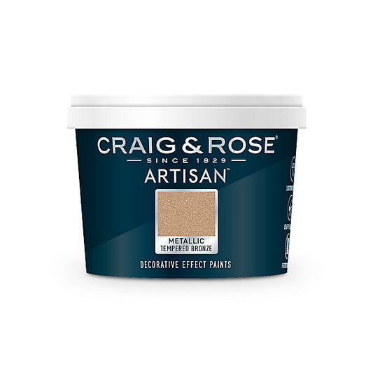 Craig & Rose Tempered Bronze Metallic effect Mid sheen Wall & ceiling Topcoat Special effect paint, 250ml