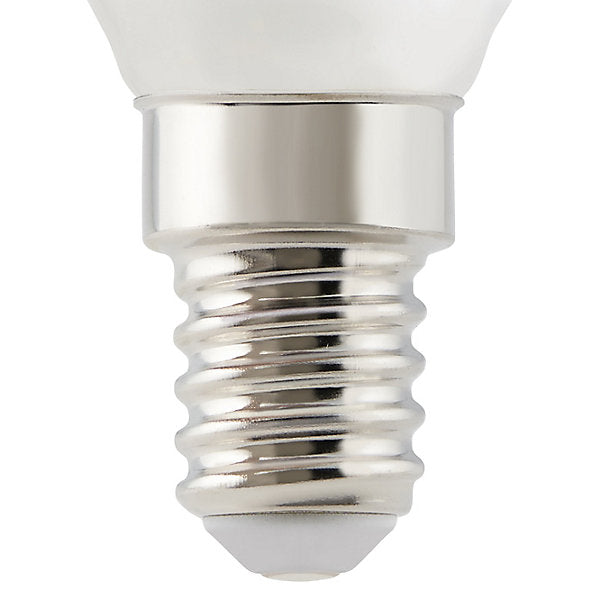 Diall 1.8W 250lm Milky Candle Warm white LED filament Light bulb, Pack of 6