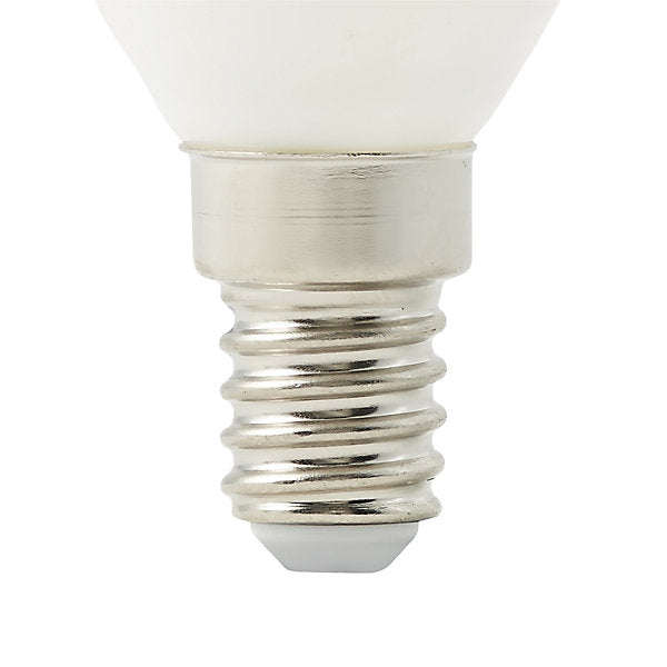 Diall 3.4W 470lm Milky Candle Neutral white LED filament Light bulb