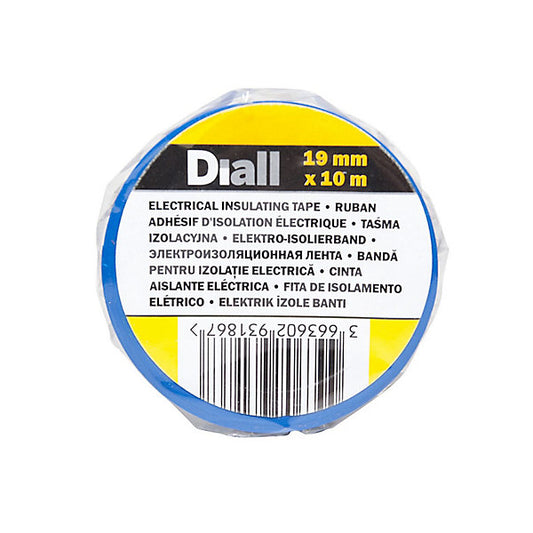 Diall Blue Electrical Tape (L)10m (W)19mm