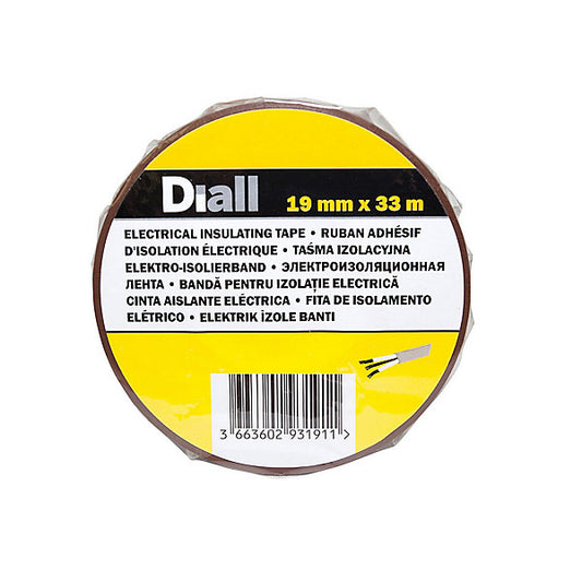 Diall Brown Electrical Tape (L)33m (W)19mm