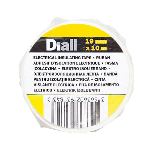 Diall White Electrical Tape (L)10m (W)19mm