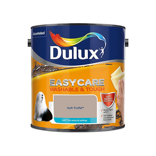 Dulux Easycare Washable & Tough Soft truffle Matt Wall & ceiling Emulsion paint, 2.5L