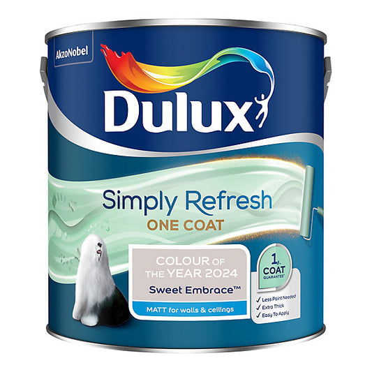 Dulux Simply Refresh Sweet Embrace Vinyl matt Emulsion paint, 2.5L