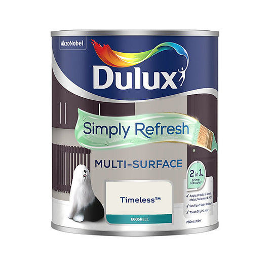 Dulux Simply Refresh Timeless Eggshell Multi-surface Emulsion paint, 750ml