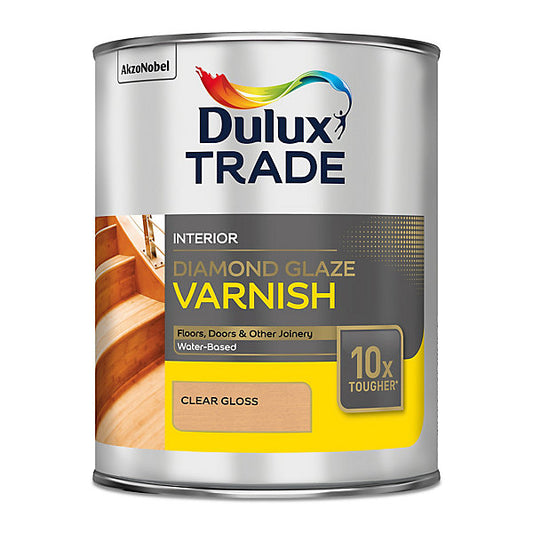Dulux Trade Diamond Clear Gloss Floor Wood varnish, 1L