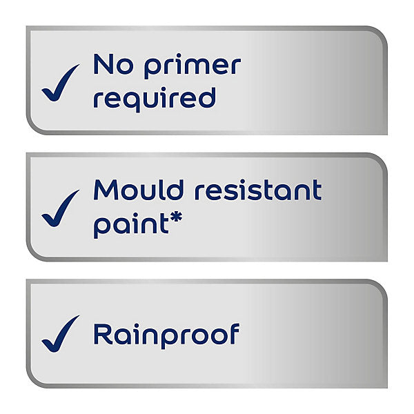 Dulux Weathershield Black Satinwood Multi-surface paint, 2.5L