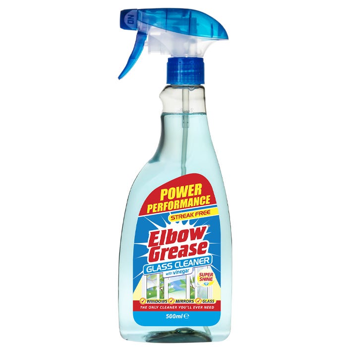 Elbow Grease Glass Cleaner with Vinegar, 500ml