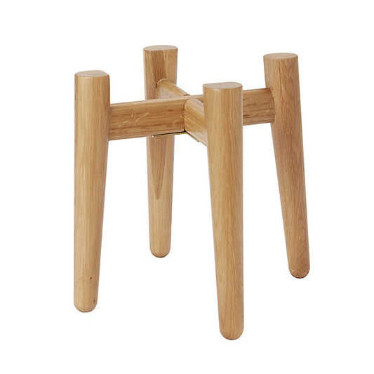 GoodHome 12cm Small Wood Pot stand