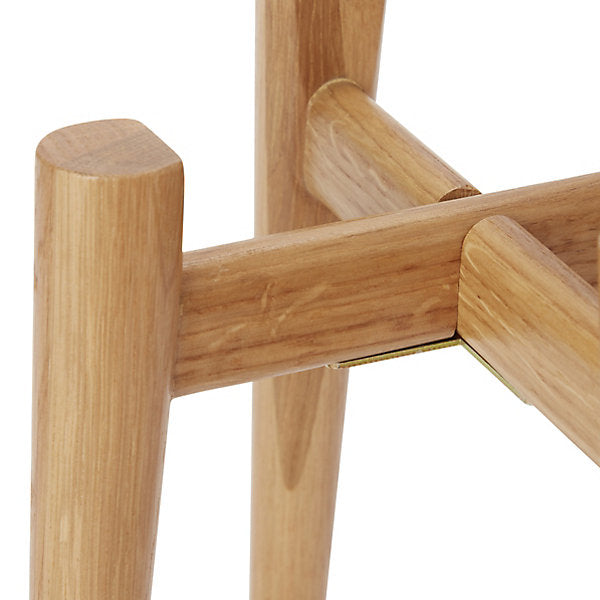 GoodHome 12cm Small Wood Pot stand