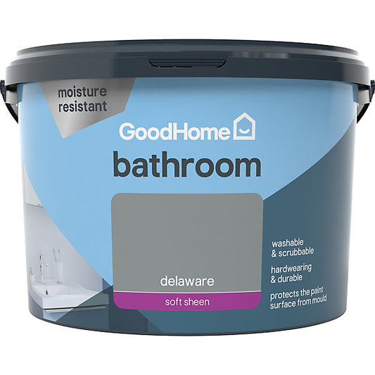 GoodHome Bathroom Delaware Soft sheen Emulsion paint, 2.5L