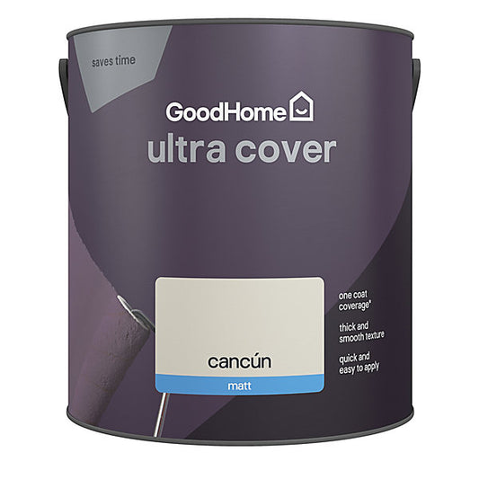 GoodHome Ultra Cover Cancún Matt Emulsion paint, 2.5L