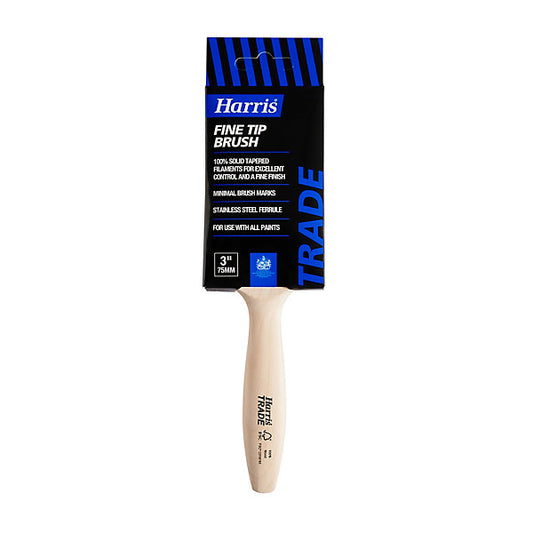 Harris Trade Emulsion & Gloss 3" Fine tip Comfort Interior Paint brush, Pack of 1