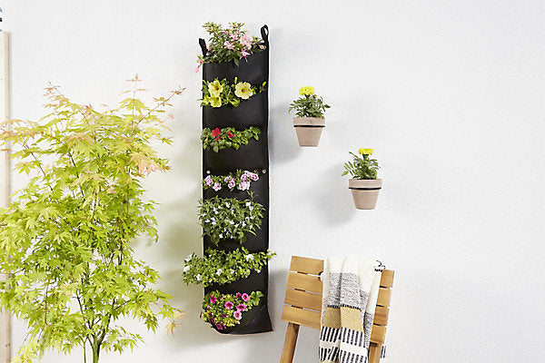Jardin 7 Pocket Black Fabric Growing bag 13000ml