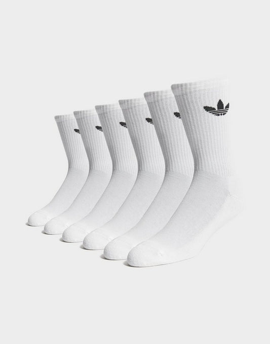 adidas 6-Pack Trefoil Cushion Crew Socks