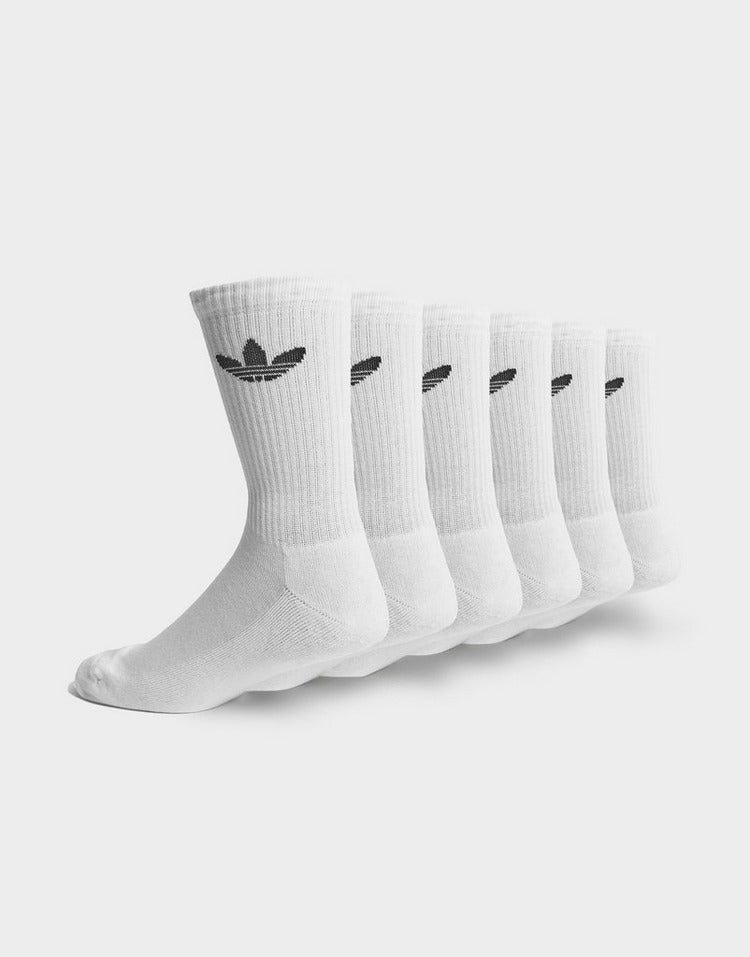 adidas 6-Pack Trefoil Cushion Crew Socks