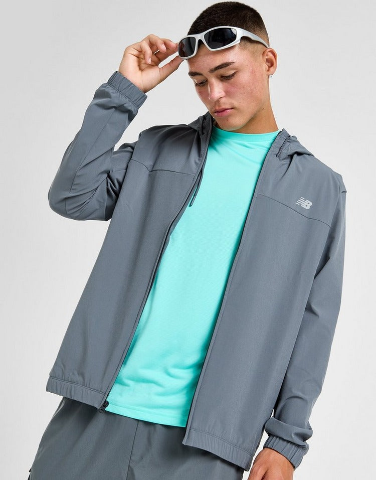 New Balance Full Zip Woven Hooded Track Top