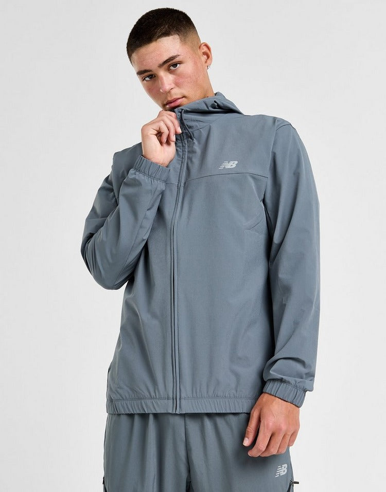 New Balance Full Zip Woven Hooded Track Top