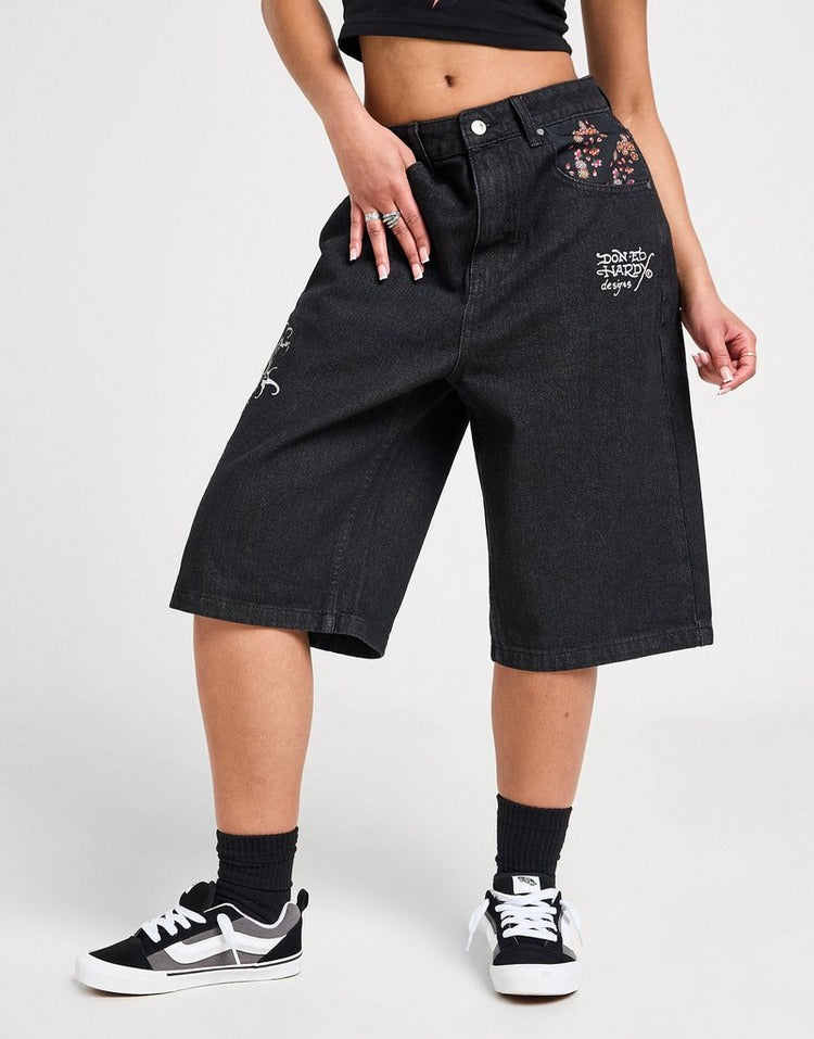 Ed Hardy Dragon Denim Jorts