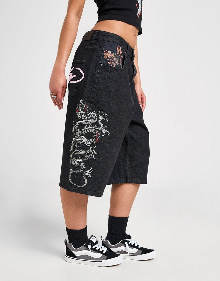 Ed Hardy Dragon Denim Jorts